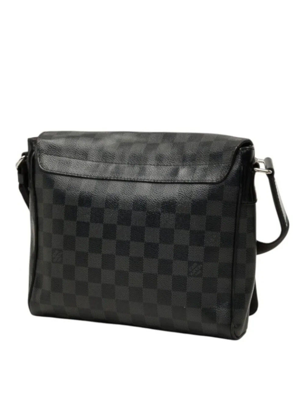 Louis Vuitton Damier Graphite District PM NM Crossbody Shoulder Bag Black
